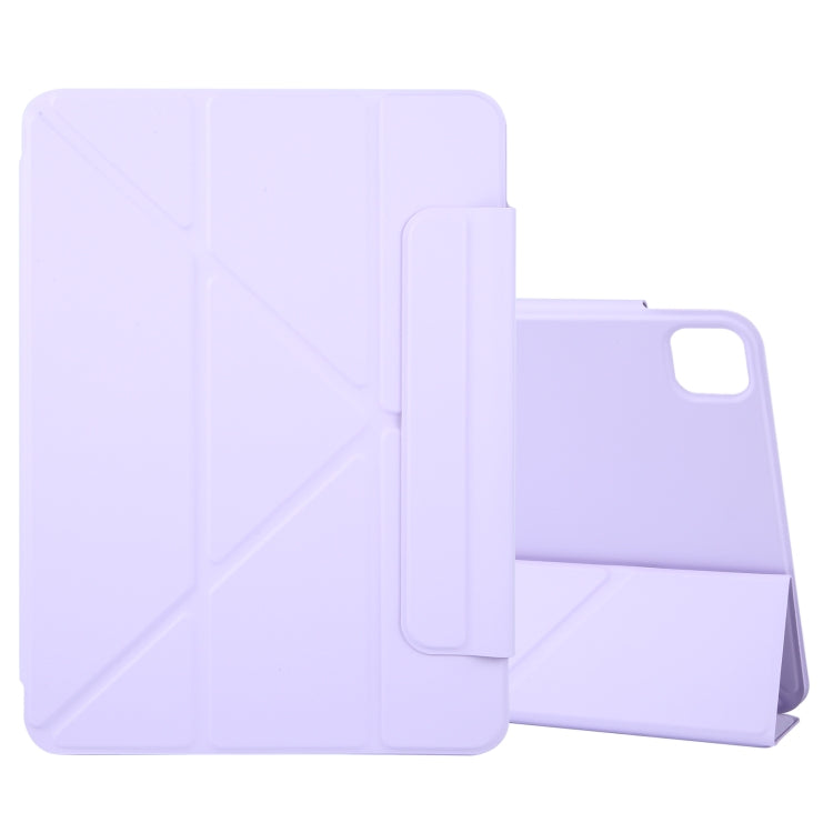 For iPad Pro 11 2024 Y-Shape Double-sided Clip Magnetic Smart Tablet Case(Purple) - iPad Pro 11 2024 Cases by PMC TechLife | Online Shopping South Africa | PMC TechLife | Buy Now Pay Later Mobicred