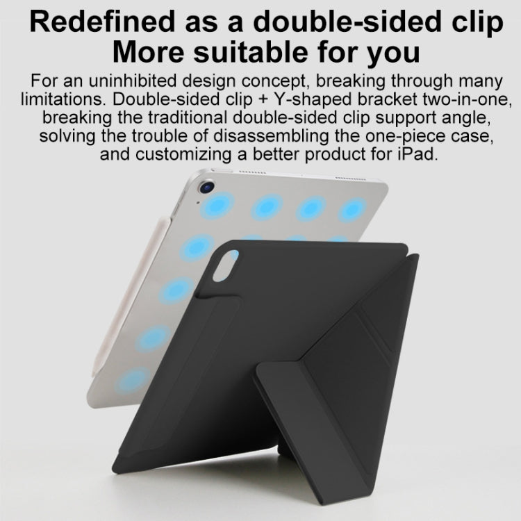 For iPad Pro 13 2024 Y-Shape Double-sided Clip Magnetic Smart Tablet Case(Black) - free shipping - PMC TechLife - Order now!