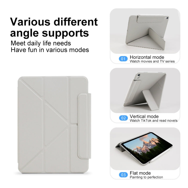For iPad Air 13 2024 Y-Shape Double-sided Clip Magnetic Smart Tablet Case(Blue) - iPad Air 13 2024 Cases by PMC TechLife | Online Shopping South Africa | PMC TechLife | Buy Now Pay Later Mobicred