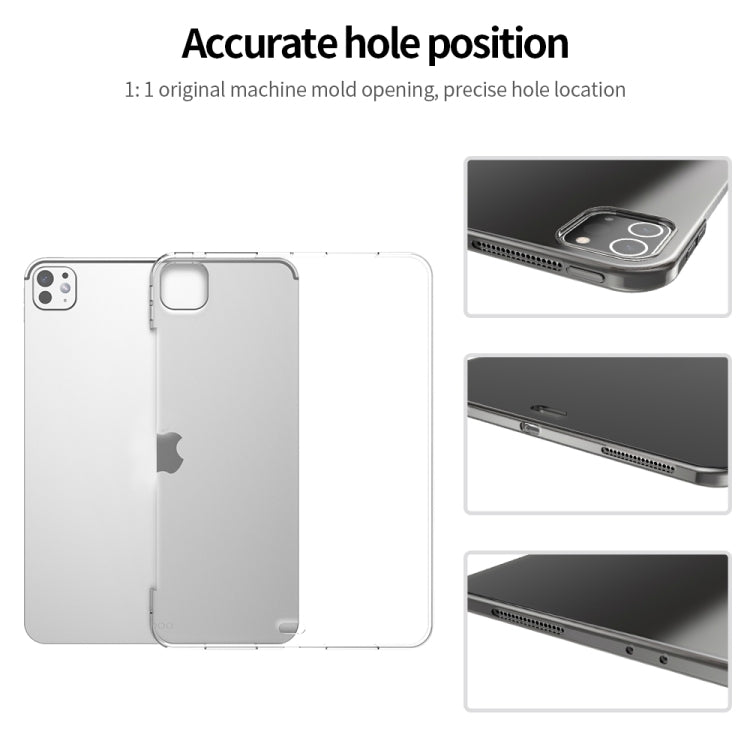 For iPad Pro 11 2024 Shockproof Soft TPU Protective Tablet Case(Transparent) - iPad Pro 11 2024 Cases by PMC TechLife | Online Shopping South Africa | PMC TechLife | Buy Now Pay Later Mobicred