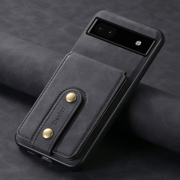 For Google Pixel 6a Denior D14 NK Retro Pattern MagSafe Magnetic Card Holder Leather Phone Case(Black) - free shipping - PMC TechLife - Order now!