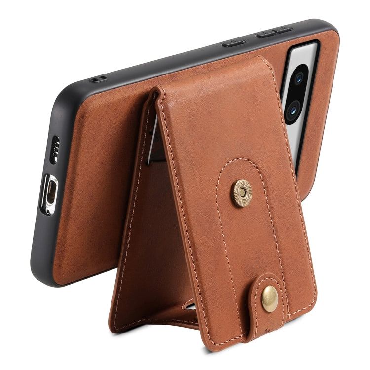 For Google Pixel 7a Denior D14 NK Retro Pattern MagSafe Magnetic Card Holder Leather Phone Case(Brown) - free shipping - PMC TechLife - Order now!
