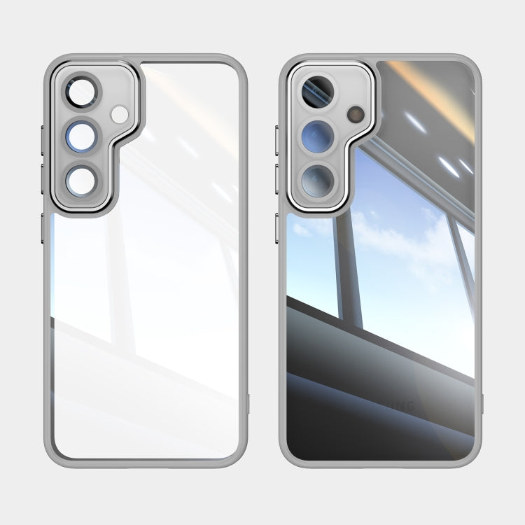 For Samsung Galaxy S25 5G Acrylic Hybrid TPU Armor Shockproof Phone Case(Grey) - Galaxy S25 5G Cases by PMC Jewellery | Online Shopping South Africa | PMC Jewellery | Buy Now Pay Later Mobicred