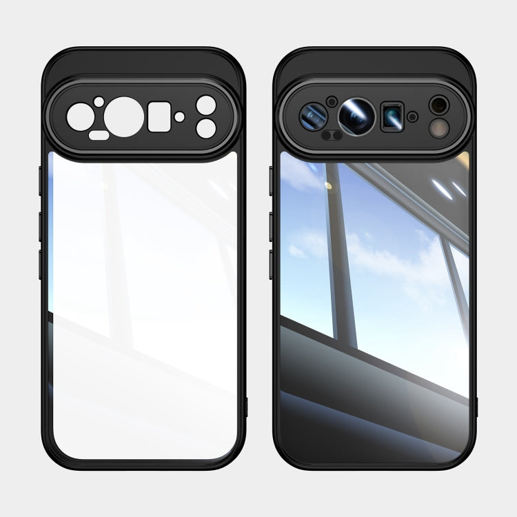 For Google Pixel 9 / 9 Pro Acrylic Hybrid TPU Armor Shockproof Phone Case(Black) - Google Cases by PMC TechLife | Online Shopping South Africa | PMC TechLife | Buy Now Pay Later Mobicred