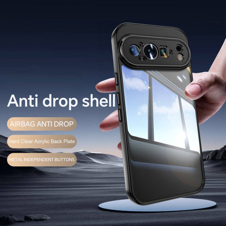 For Google Pixel 9 Pro XL Acrylic Hybrid TPU Armor Shockproof Phone Case(Black) - Google Cases by PMC TechLife | Online Shopping South Africa | PMC TechLife | Buy Now Pay Later Mobicred