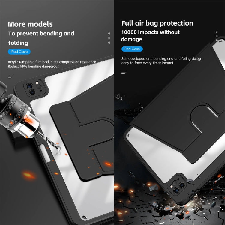 For iPad Pro 13 2024 Mutural Jianshang Series Smart Leather Tablet Case(Black) - free shipping - PMC TechLife - Order now!
