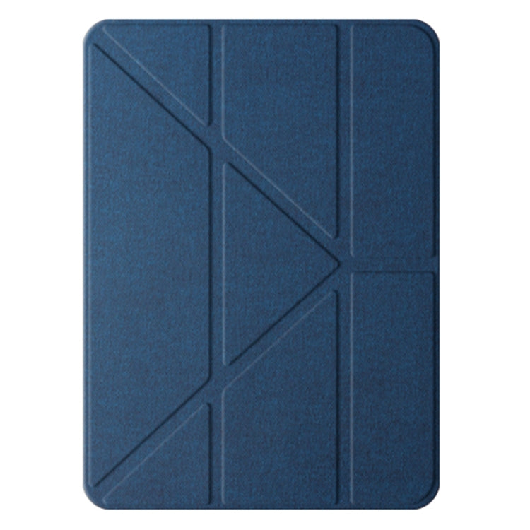 For iPad Air 13 2024 Mutural Multi-fold Smart Leather Tablet Case(Blue) - free shipping - PMC TechLife - Order now!
