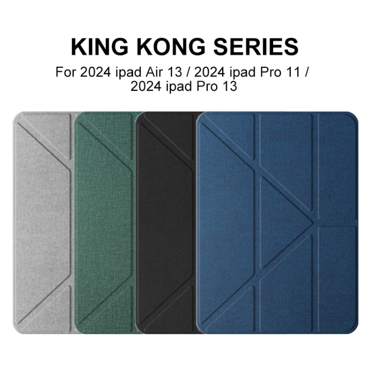 For iPad Air 13 2024 Mutural Multi-fold Smart Leather Tablet Case(Black) - free shipping - PMC TechLife - Order now!