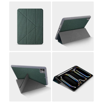 For iPad Pro 13 2024 Mutural Multi-fold Smart Leather Tablet Case(Black) - iPad Pro 13 2024 Cases by Mutural | Online Shopping South Africa | PMC Jewellery | Buy Now Pay Later Mobicred