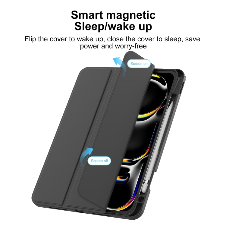 For iPad Air 13 2025 / 2024 Mutural Pinyue Series Smart Leather Tablet Case(Dark Blue) - iPad Air 13 2025 / 2024 Cases by Mutural | Online Shopping South Africa | PMC TechLife | Buy Now Pay Later Mobicred