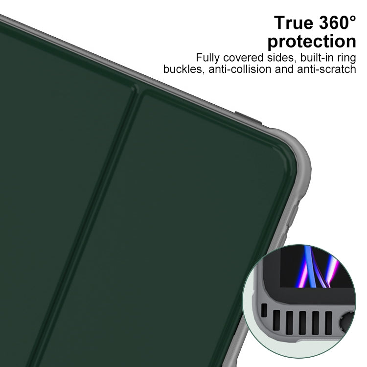 For iPad Pro 11 2024 Mutural PC Hybrid TPU Leather Smart Tablet Case(Black) - iPad Pro 11 2024 Cases by Mutural | Online Shopping South Africa | PMC TechLife | Buy Now Pay Later Mobicred