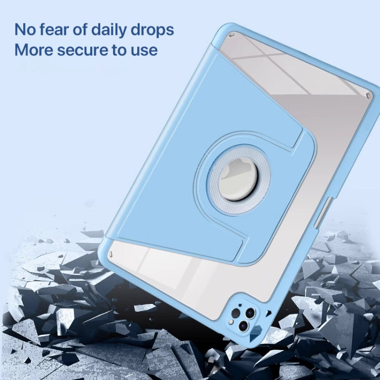 For iPad Air 11 2025 / 2024 Magnetic Split Leather Smart Tablet Case with Pen Slot(Sky Blue) - iPad Air 11 2025 / 2024 Cases by PMC TechLife | Online Shopping South Africa | PMC TechLife | Buy Now Pay Later Mobicred