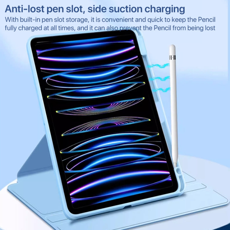 For iPad Air 11 2025 / 2024 Magnetic Split Leather Smart Tablet Case with Pen Slot(Black) - iPad Air 11 2025 / 2024 Cases by PMC TechLife | Online Shopping South Africa | PMC TechLife | Buy Now Pay Later Mobicred