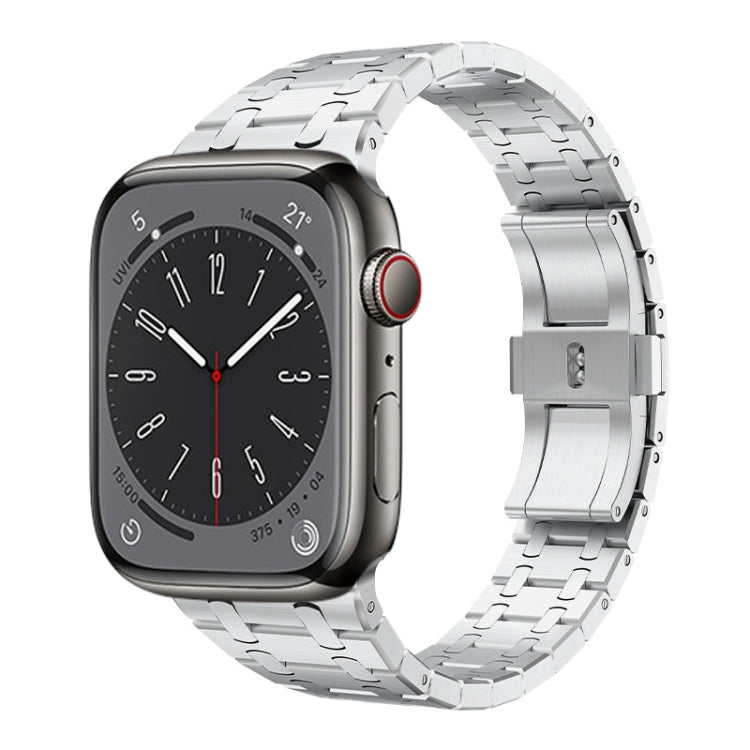 For Apple Watch Series 2 38mm PG94 Dual-link Modified Stainless Steel Watch Band(Silver) - free shipping - PMC TechLife - Order now!