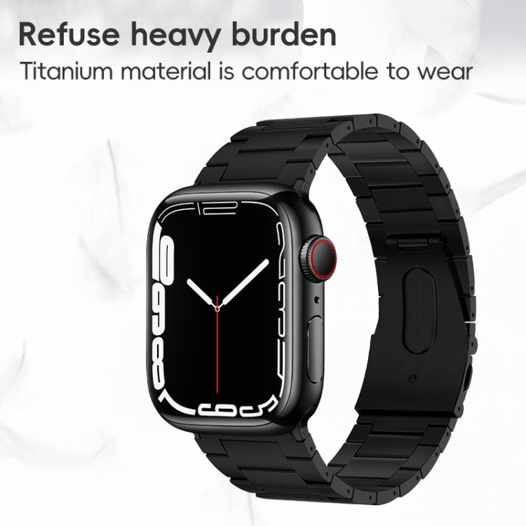 For Apple Watch Series 2 38mm PG63 Three-Bead Protrusion Titanium Metal Watch Band(Silver) - free shipping - PMC TechLife - Order now!
