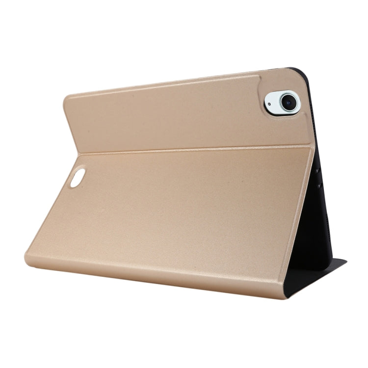 For iPad Air 11 2024 Stretch Voltage Plain Leather Smart Tablet Case(Gold) - iPad Air 11 2024 Cases by PMC TechLife | Online Shopping South Africa | PMC TechLife | Buy Now Pay Later Mobicred