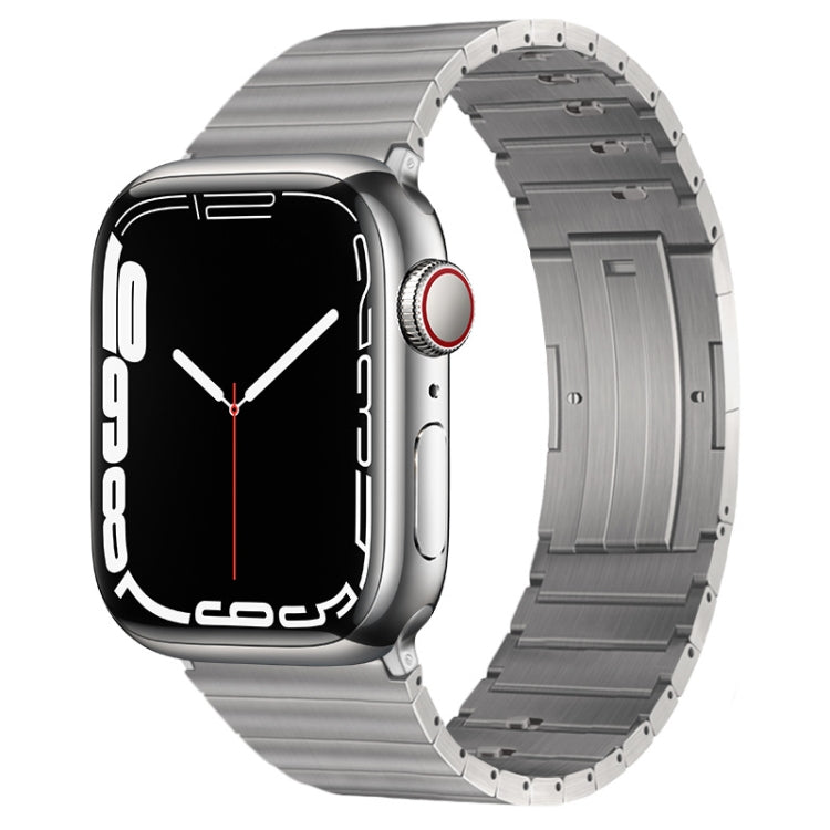 For Apple Watch SE 40mm PG65 Single Bead Bamboo Joint Spring Bars Titanium Metal Watch Band(Silver) - free shipping - PMc TechLife - Order now!