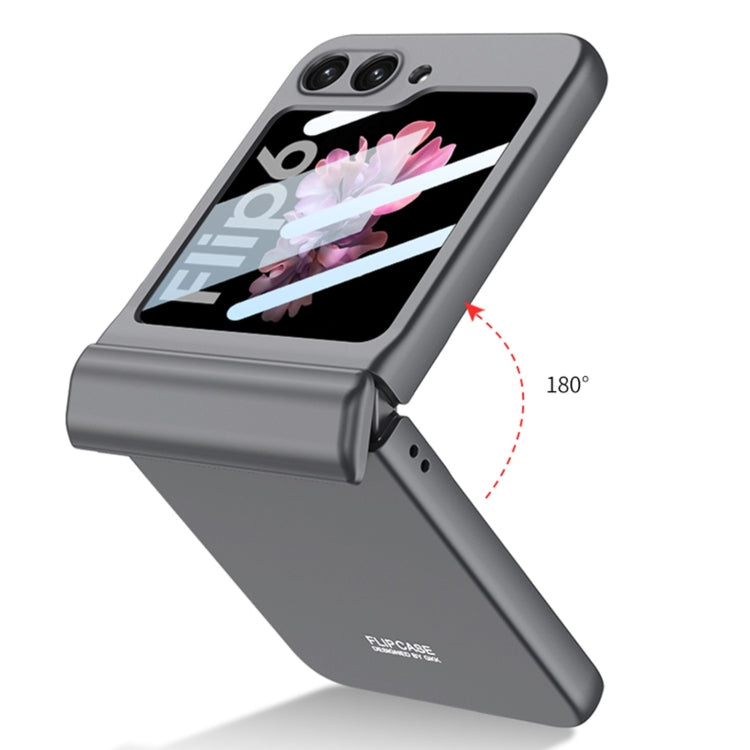 For Samsung Galaxy Z Flip6 / Flip7 FE GKK Integrated Magnetic Full Coverage Folding Phone Case(Silver) - free shipping - PMC Jewellery - Order now!