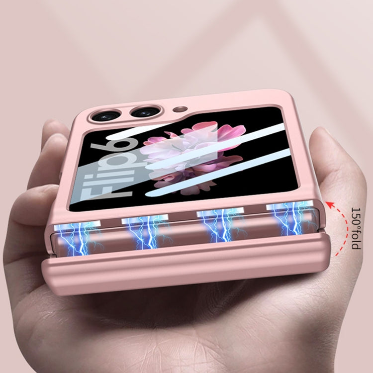 For Samsung Galaxy Z Flip6 / Flip7 FE GKK Integrated Magnetic Full Coverage Folding Phone Case(Silver) - free shipping - PMC Jewellery - Order now!