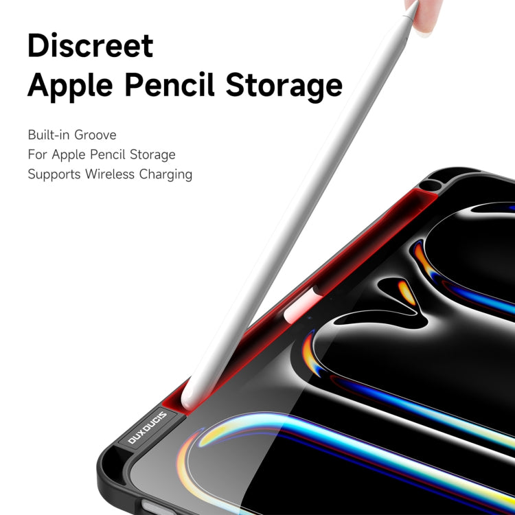 For iPad Pro 11 2024 DUX DUCIS Magi Series Smart Leather Tablet Case(Black) - iPad Pro 11 2024 Cases by DUX DUCIS | Online Shopping South Africa | PMC TechLife | Buy Now Pay Later Mobicred