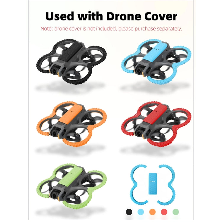 For DJI Avata 2 Sunnylife Drone Anti-Collision Protective Cover Combo Case Kit(Black) -  by Sunnylife | Online Shopping South Africa | PMC Jewellery | Buy Now Pay Later Mobicred