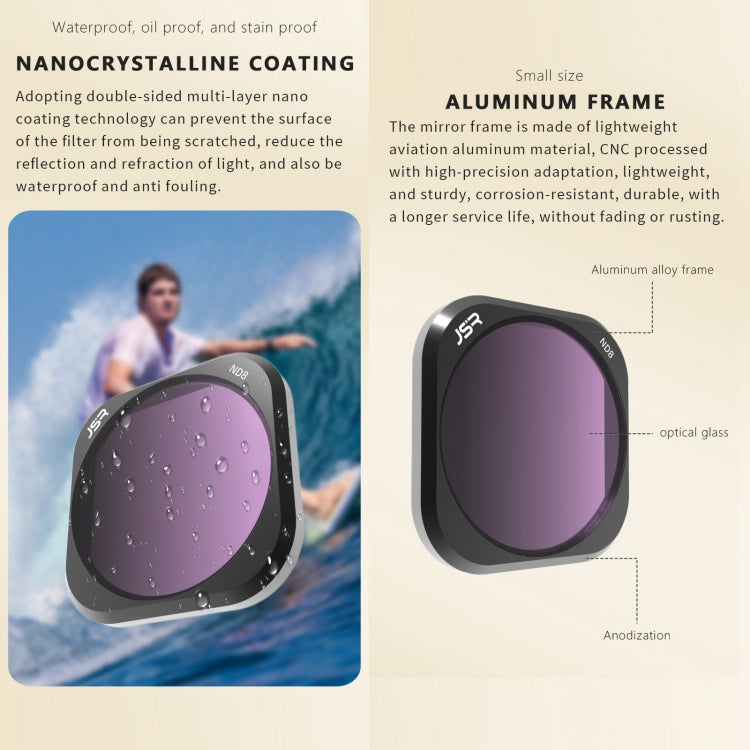 For Insta360 Ace Pro JSR ACE PRO KB Series Camera Lens Filter, Filter:MCUV - Len Accessories by JSR | Online Shopping South Africa | PMC TechLife | Buy Now Pay Later Mobicred