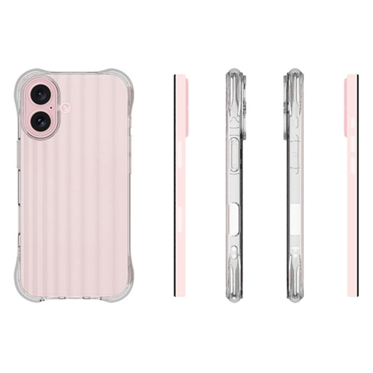 For iPhone 16 Plus Water Ripple Fine Hole TPU Phone Case(Transparent) - iPhone 16 Plus Cases by PMC TechLife | Online Shopping South Africa | PMC TechLife | Buy Now Pay Later Mobicred
