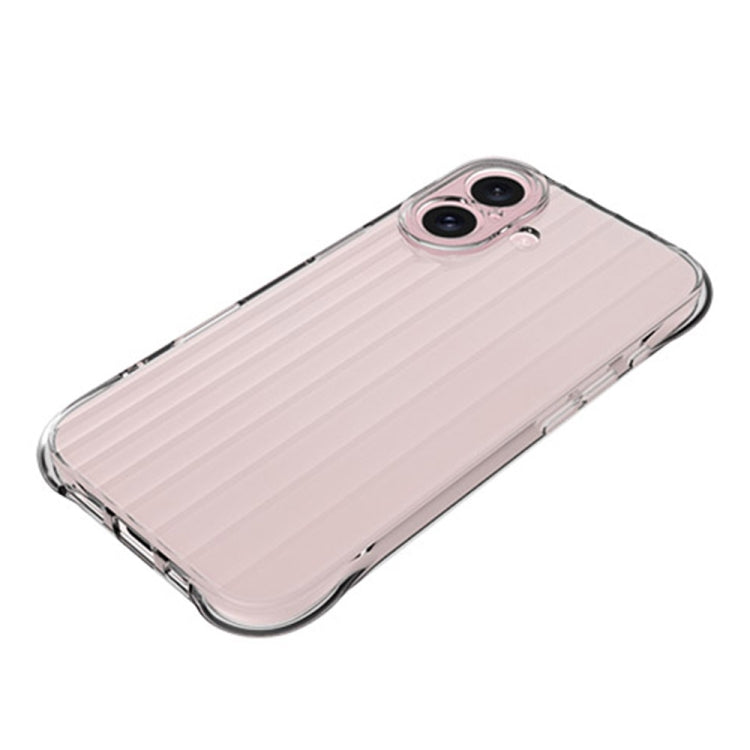 For iPhone 16 Plus Water Ripple Fine Hole TPU Phone Case(Transparent) - iPhone 16 Plus Cases by PMC TechLife | Online Shopping South Africa | PMC TechLife | Buy Now Pay Later Mobicred