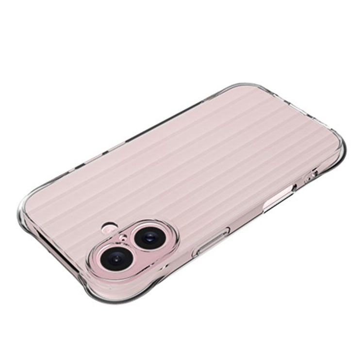 For iPhone 16 Plus Water Ripple Fine Hole TPU Phone Case(Transparent) - iPhone 16 Plus Cases by PMC TechLife | Online Shopping South Africa | PMC TechLife | Buy Now Pay Later Mobicred