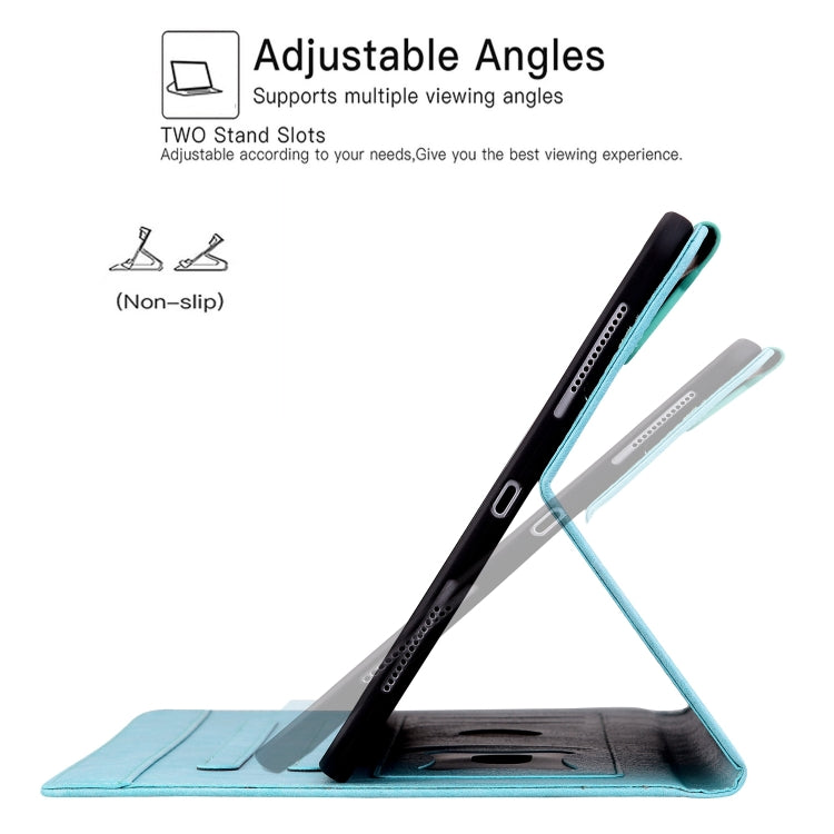 For iPad Air 13 2024 Cat Buckle Leather Smart Tablet Case(Sky Blue) - iPad Air 13 2024 Cases by PMC TechLife | Online Shopping South Africa | PMC TechLife | Buy Now Pay Later Mobicred