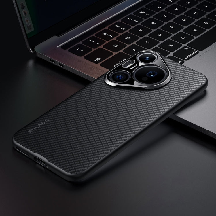 For Huawei Pura 70 Pro / 70 Pro+ SULADA 600D Kevlar Texture PC Shockproof Phone Case(Black) - free shipping - PMC Jewellery - Order now!