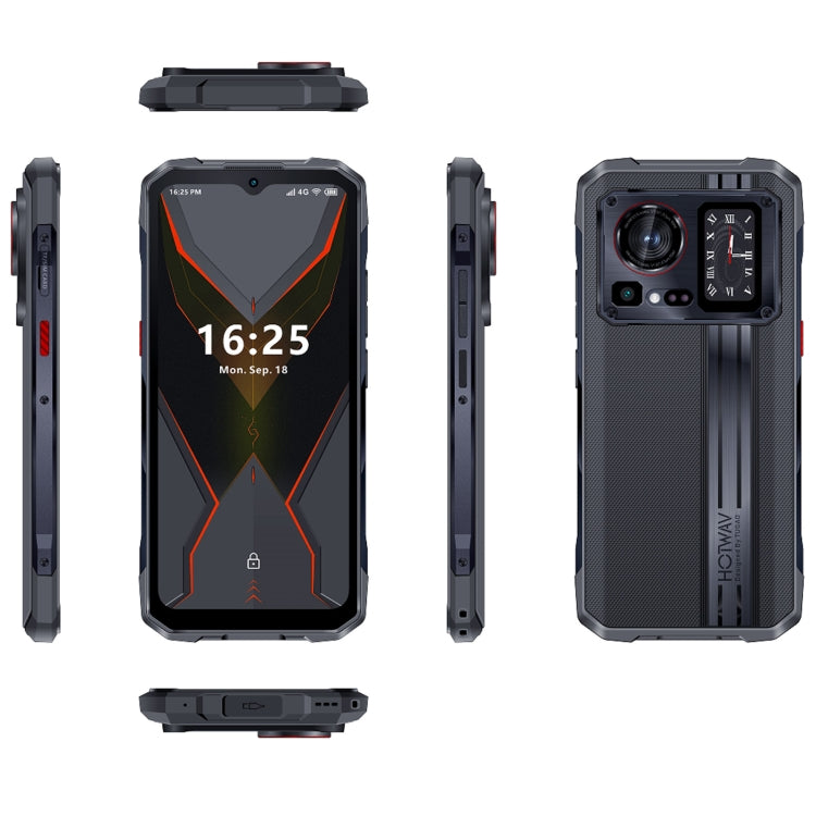 HOTWAV Cyber 15, 12GB+256GB, IP68/IP69K Rugged Phone, 6280mAh, 6.6 inch Android 13 MediaTek MT6789 Helio G99 Octa Core, Network: 4G, NFC, OTG(Knight Black) - Other by HOTWAV | Online Shopping South Africa | PMC Jewellery | Buy Now Pay Later Mobicred