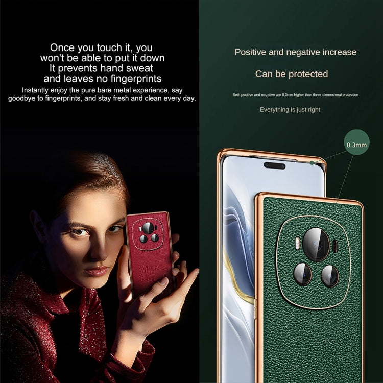 For Honor Magic6 SULADA TPU + Litchi Texture Leather Phone Case(Green) - free shipping - PMC Jewellery - Order now!