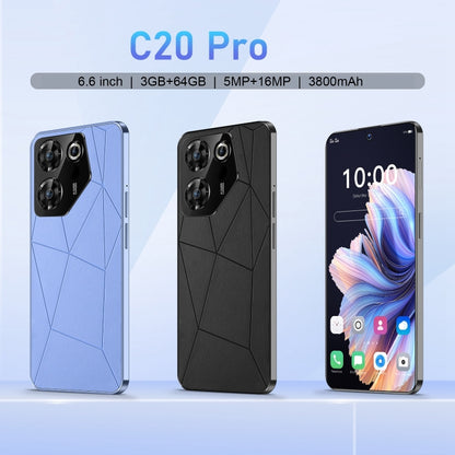 U32 / C20 Pro 5G, 3GB+64GB, 6.6 inch Screen, Face Identification, Android 10.0 MTK6737 Quad Core, Network: 4G, OTG, Dual SIM(Black) -  by PMC Jewellery | Online Shopping South Africa | PMC Jewellery | Buy Now Pay Later Mobicred