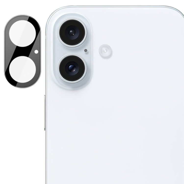 For iPhone 16 / 16 Plus imak High Definition Integrated Glass Lens Film Black Version - iPhone 16 Tempered Glass by imak | Online Shopping South Africa | PMC TechLife | Buy Now Pay Later Mobicred