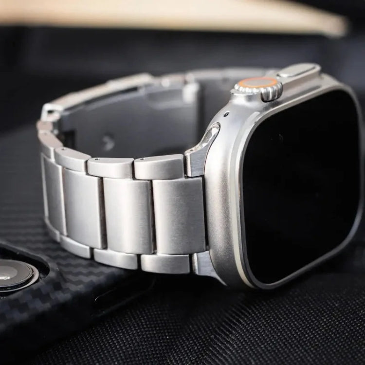 For Apple Watch SE 2023 40mm Titanium Metal Watch Band(Silver) - free shipping - PMC TechLife - Order now!