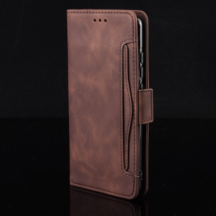 For Huawei Pura 70 Pro / 70 Pro+ Skin Feel Calf Texture Card Slots Leather Phone Case(Brown) - Huawei Cases by PMC Jewellery | Online Shopping South Africa | PMC Jewellery | Buy Now Pay Later Mobicred