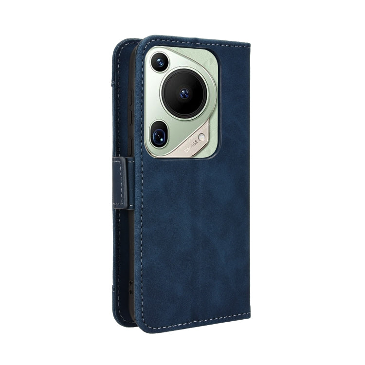 For Huawei Pura 70 Ultra Skin Feel Calf Texture Card Slots Leather Phone Case(Blue) - Huawei Cases by PMC Jewellery | Online Shopping South Africa | PMC Jewellery | Buy Now Pay Later Mobicred