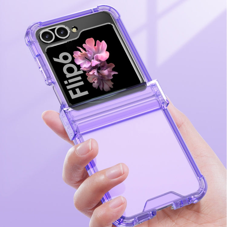 For Samsung Galaxy Z Flip6 GKK Airbag Hinge Full Coverage Phone Case with Tempered Film(Orange) - free shipping - PMC Jewellery - Order now!