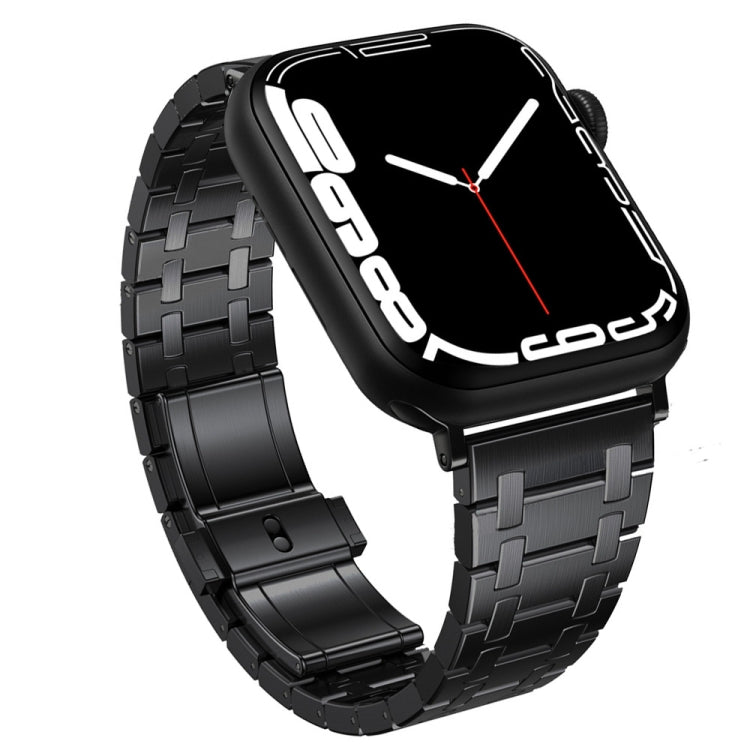 For Apple Watch SE 2023 44mm Modified Oak AP Titanium Alloy Watch Band(Black) - free shipping - PMc TechLife - Order now!
