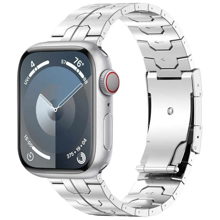 For Apple Watch SE 2023 44mm Turtle Buckle Titanium Alloy Watch Band(Silver) - free shipping - PMC TechLife - Order now!
