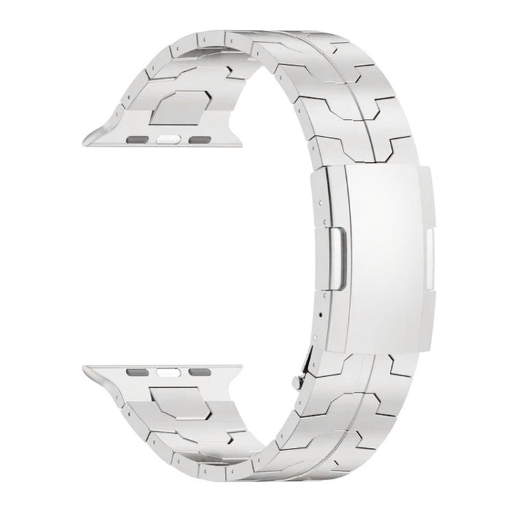 For Apple Watch Series 5 44mm Turtle Buckle Titanium Alloy Watch Band(Silver) - free shipping - PMC TechLife - Order now!