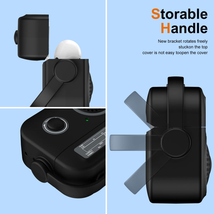 For AirPods Pro Radio Style Wireless Bluetooth Earphones Shockproof Protective Case(Yellow) - For AirPods Pro by PMC Jewellery | Online Shopping South Africa | PMC Jewellery | Buy Now Pay Later Mobicred