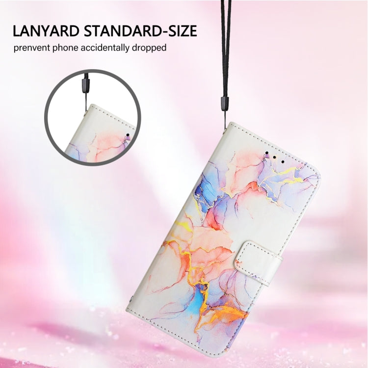 For Blackview A52 PT003 Marble Pattern Flip Leather Phone Case(Galaxy Marble White) - More Brand by PMC TechLife | Online Shopping South Africa | PMC TechLife | Buy Now Pay Later Mobicred