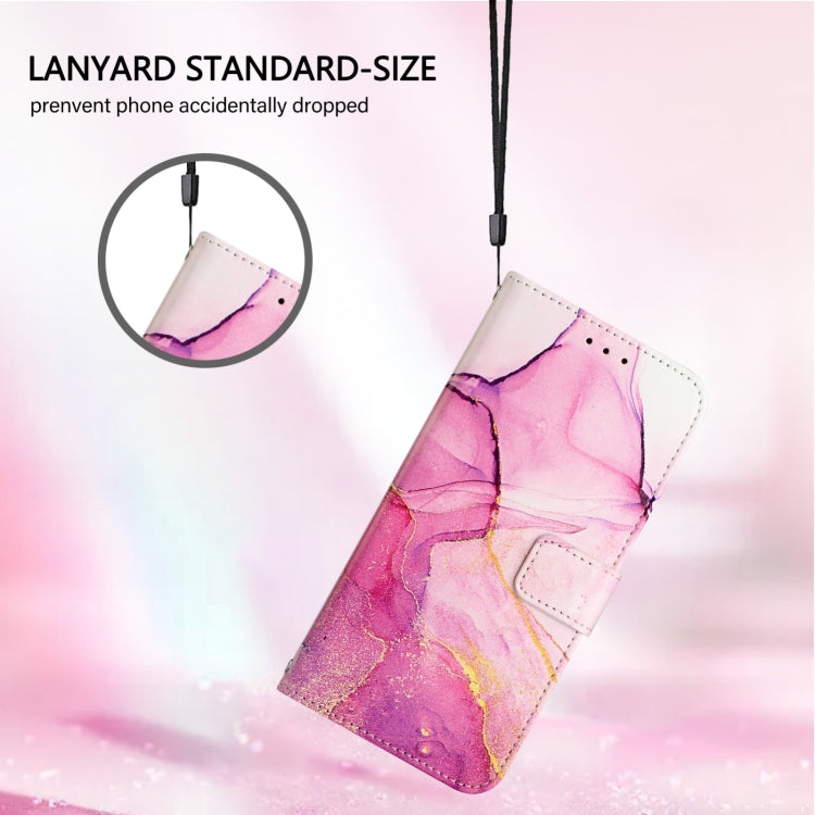 For Blackview A53 PT003 Marble Pattern Flip Leather Phone Case(Pink Purple Gold) - free shipping - PMC TechLife - Order now!