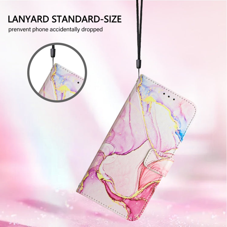 For Blackview A53 PT003 Marble Pattern Flip Leather Phone Case(Rose Gold) - More Brand by PMC TechLife | Online Shopping South Africa | PMC TechLife | Buy Now Pay Later Mobicred