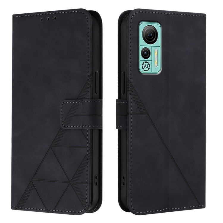 For Ulefone Note 14 Crossbody 3D Embossed Flip Leather Phone Case(Black) - Ulefone Cases by PMC Jewellery | Online Shopping South Africa | PMC Jewellery | Buy Now Pay Later Mobicred