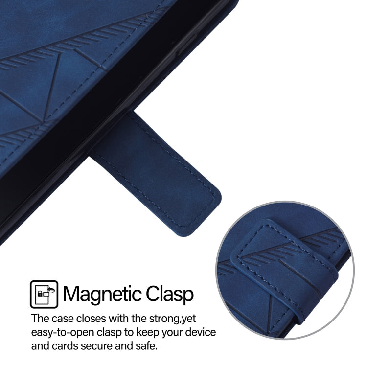 For Blackview A52 Crossbody 3D Embossed Flip Leather Phone Case(Blue) - More Brand by PMC TechLife | Online Shopping South Africa | PMC TechLife | Buy Now Pay Later Mobicred