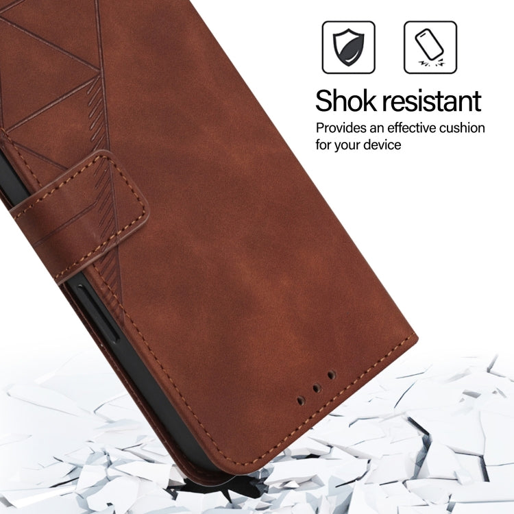 For Blackview Wave 6C Crossbody 3D Embossed Flip Leather Phone Case(Brown) - More Brand by PMC TechLife | Online Shopping South Africa | PMC TechLife | Buy Now Pay Later Mobicred