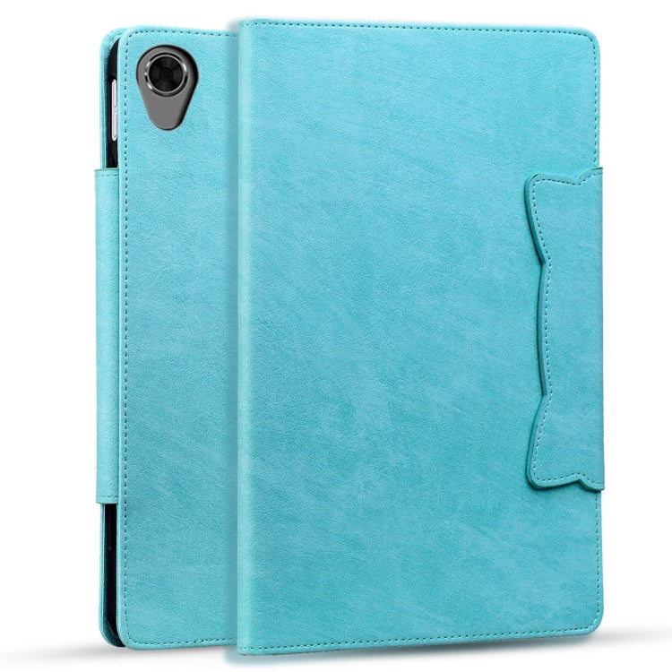 For Lenovo Tab M8 Cat Buckle Leather Tablet Case(Sky Blue) - Lenovo by PMC TechLife | Online Shopping South Africa | PMC TechLife | Buy Now Pay Later Mobicred